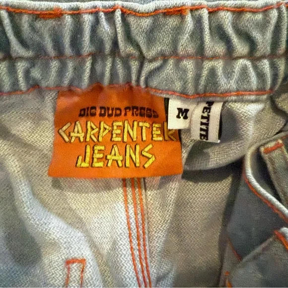 Big Bud Press Denim Carpenter Pants Light Blue Size Medium Petite NEW - Picture 6 of 6